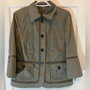 MED/LRG Luisa Cerrano Khaki Spring Jacket